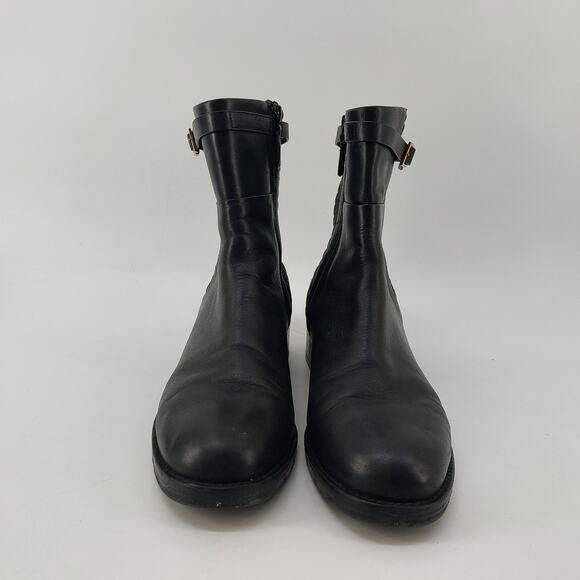 Cole Haan Womens Size 9 Leather Boots Black W12055 Stretch Buckle main image 13